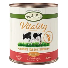 Lukullus Vitality drėgnas maistas šunims, ekonominė pakuotė 24 x 800 g — 4 nuotrauka