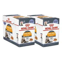 Royal Canin Cat Hair&Skin Care Jelly šlapias maistas katėms 24x85g