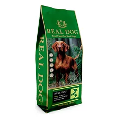 Sausas pašaras šunims REAL DOG SP Puppy All Breeds Lamb, Pork & Buffalo with Brown Rice 12kg