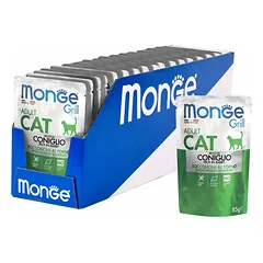 Monge Grill Adult Cat Rabbit in Jelly konservai katėms su triušiena 85g, 85 g — 2 nuotrauka