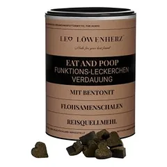 LEO LÖWENHERZ Eat and Poop 370g Hundefunktionsleckerli mit Flohsamenschalen