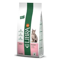 Libra Cat Adult Salmon sausas maistas suaugusiems katėms su lašiša, 12 kg