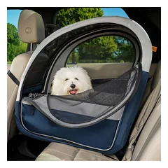 PetSafe Happy Ride sulankstomas kelioninis narvas - automobilinė sėdynė šunims ir katėms, iki 27 kg, automobilinis transporteris