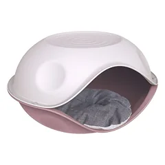 Georplast Duck Plain plastikinė guoliavietė katėms ir mažiems šunims su pagalvėle, 57x48x32 cm — 3 nuotrauka