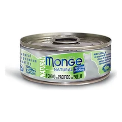 Monge kons. pašaras katėms su tuno ir vištienos gabalėliais savo sultyse 6x80g