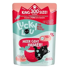 Lucky Lou Adult drėgnas maistas katėms, ekonominė pakuotė 24 x 300 g — 2 nuotrauka