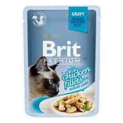Brit Premium Cat Delicate Chicken in Gravy konservai katėms vištienos filė padaže 85g — 2 nuotrauka
