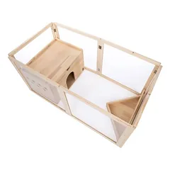 TIAKI medinis vidaus aptvaras smulkiems gyvūnams, L 123 x B 106,5 x H 60 cm — 3 nuotrauka