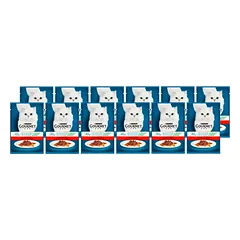 Purina Gourmet Perle kačių maistas mini filė padaže su jautiena ir morkomis 12x85 g