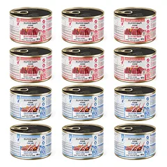 SUPER RAFI Mini Pure Line mix 2 skonių su batatais 12x185g šlapias maistas mažų veislių šunims