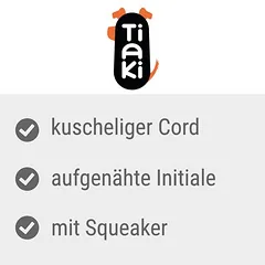 TIAKI Plüschknochen mit Initiale M, TIAKI Plüschknochen mit Initiale M L 26 x B 12 x H 5,5 cm — 3 nuotrauka