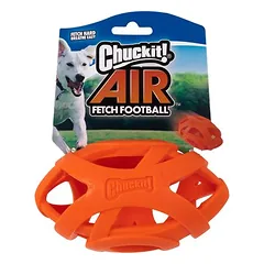 CHUCKIT! Air Fetch Football žaislas šunims, apie L 14 x Ø 7,6 cm — 2 nuotrauka