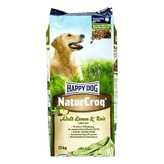 15+3 kg Happy Dog NaturCroq Lamm&amp;Reis visavertis pašaras suaugusiems šunims su ėriena ir ryžiais