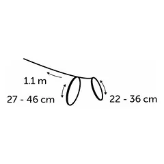 Flamingo petnešos su pavadėliu katėms Ziggi, šviesiai mėlynos 20-35 cm 10 mm — 3 nuotrauka