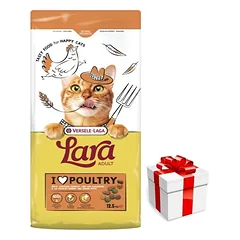 VERSELE-LAGA Lara Adult Turkey & Chicken 12,5kg - suaugusių kačių ėdalas su kalakutiena ir vištiena + Staigmena katei