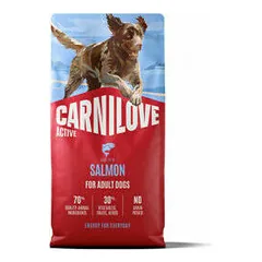 Carnilove Dog Active Adult su lašiša, sausas maistas šunims 12 kg