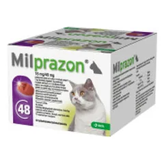 Milprazon 16 mg/40 mg tabletės nuo kirminų ne mažiau kaip 2 kg sveriančioms katėms
