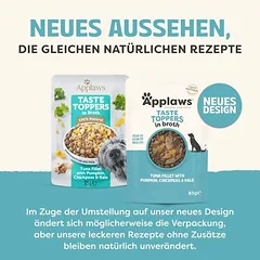 Applaws Taste Toppers Pouch sultinyje 12 x 85 g drėgnas maistas šunims, 80 - 99 g — 5 nuotrauka