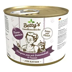 Betty's Landhausküche gryna kengūros mėsa, drėgnas maistas katėms, Gryna kengūra 6 x 400g — 2 nuotrauka