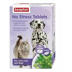 Beaphar No Stress Tablets 20 tab. - nomierinošs līdzeklis suņiem un kaķiem