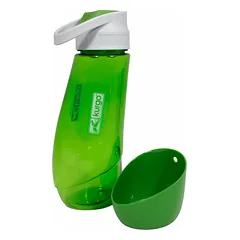 Kurgo Gourd vandens butelis ir dubuo - vandens butelis su dubeniu šunims, be BPA, Zielony / 750ml — 4 nuotrauka