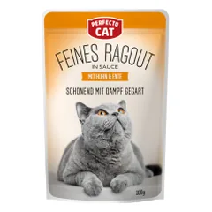 Perfecto Feines Ragout vištienos ir antienos konservai katėms, 100 g nuotrauka