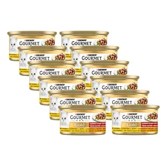 Purina Gourmet Gold vištiena ir kepenėlės padaže 12x85g