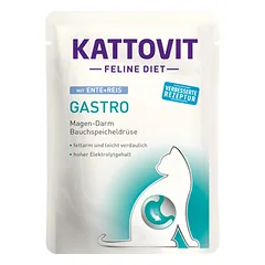 KATTOVIT Feline Diet Gastro antiena su ryžiais 85 g