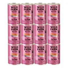 WILD FARM Paštetas su lašiša 12x400g - maistas katėms be glitimo
