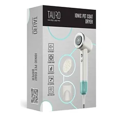 Tauro Pro Line rankinis gyvūnų augintinių kailio džiovintuvas su neigiamų jonų generavimo technologija, baltas — 4 nuotrauka
