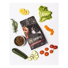 Savory sausas maistas mažų veislių šunims su kalakutiena ir ėriena, < 1,4 kg — 2 nuotrauka