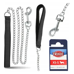 TRIXIE grandininis pavadėlis šunims, 1,1 m, XS-S dydis, patvarus metalinis