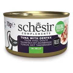 SCHESIR Complements Tunas su kielčaku želatinoje, 6 x 70 g – papildomas šlapias maistas katėms