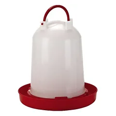 Beeztees paukščių gertuvė, raudona/skaidri, Talpa: 6,0 l — 4 nuotrauka