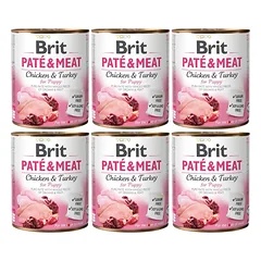 BRIT PATÉ & MEAT – ŠUNIUKAMS 6x800 g