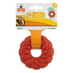 Nylabone Tvirtas Pintas Žiedas Jautiena - tvirtas guminis žaislas šunims su jautienos skoniu