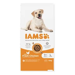 IAMS sausas maistas didelių veislių šunims su vištiena, L, 12 kg