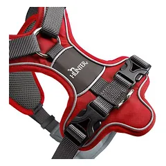 HUNTER petnešos Divo, raudonos/pilkos, Vidutiniams 11–25 kg — 5 nuotrauka