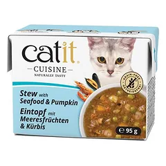 Catit Cuisine troškinys, drėgnas maistas katėms, ekonominė pakuotė 24 x 95 g — 2 nuotrauka