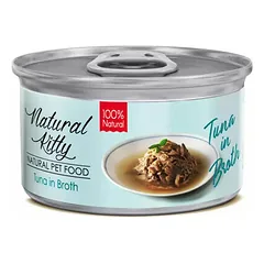 Natural Kitty Cat Broth Serie Tuna in Broth 80 g nuotrauka