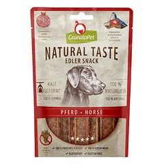 GranataPet Natural Taste Noble Snack Horse - natūralūs mėsos užkandžiai šunims, arklio juostelės nuotrauka