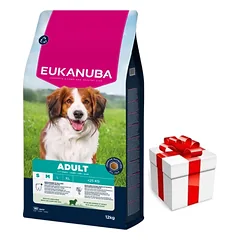 EUKANUBA Adult Small&Medium Breed Rich In Lamb & Rice 12kg + Staigmena ŠUNIUI