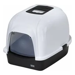 Europet Bernina uždara katelių tualeto dėžė medio, juoda, 43x56x40 cm