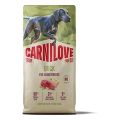 Carnilove True Fresh sausas pašaras suaugusiems didelių veislių šunims su antiena 12 kg