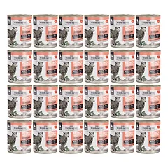WIEJSKA ZAGRODA Monobaltinis ėriuko mėsos šlapias maistas šuniukams, 24 x 800 g