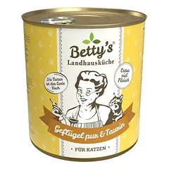 Betty's Landhausküche gryna paukštiena su taurinu, drėgnas maistas katėms, Gryna paukštiena 6 x 400 g — 2 nuotrauka