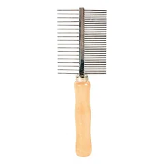 TRIXIE Šukos, dvipusės vidut.-retos, medis-metal. dantys, 17 cm