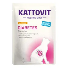 Kattovit Feline Diet Diabetes guliašas su vištiena katėms