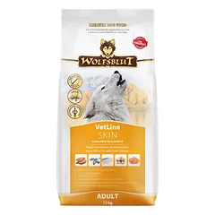 WOLFSBLUT VetLine Skin& Coat dietinis pašaras sugausiems šunims, odai ir kailiui, 12 kg