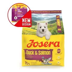 Josera Mini Junior Duck&Salmon sausas maistas mažų veislių šuniukams su antiena ir lašiša, 3 kg